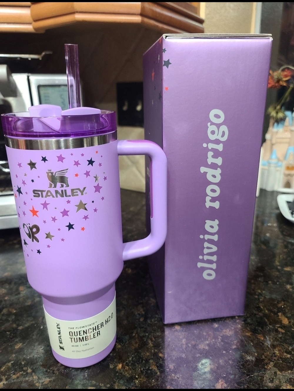 Stanley Lavender Star Quencher Tumbler with Handle